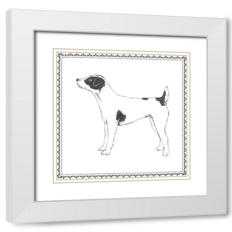Best in Show VI White Modern Wood Framed Art Print with Double Matting by Meagher, Megan