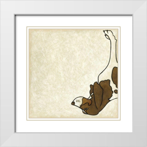 Good Dog III White Modern Wood Framed Art Print with Double Matting by Zarris, Chariklia