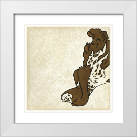 Good Dog IV White Modern Wood Framed Art Print with Double Matting by Zarris, Chariklia