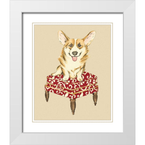Pampered Pet III White Modern Wood Framed Art Print with Double Matting by Zarris, Chariklia