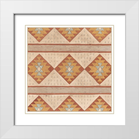 Southwest Inspiration II White Modern Wood Framed Art Print with Double Matting by Meagher, Megan