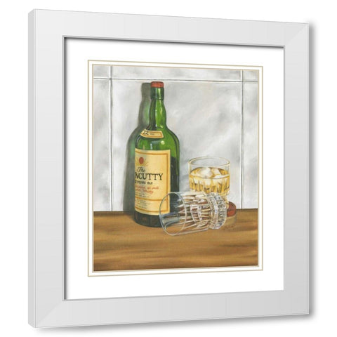 Scotch Series I White Modern Wood Framed Art Print with Double Matting by Goldberger, Jennifer