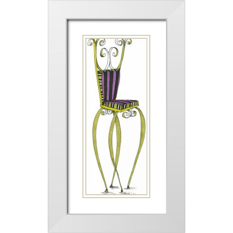 Mandy White Modern Wood Framed Art Print with Double Matting by Goldberger, Jennifer