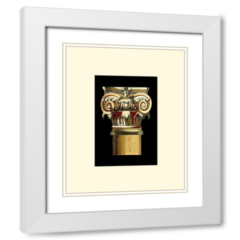 Single Capital II White Modern Wood Framed Art Print with Double Matting by Unknown