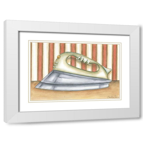 Acme Delux Iron White Modern Wood Framed Art Print with Double Matting by Zarris, Chariklia