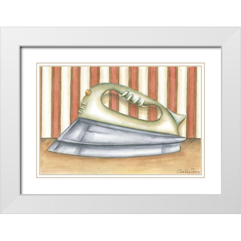 Acme Delux Iron White Modern Wood Framed Art Print with Double Matting by Zarris, Chariklia