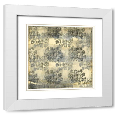 Aged Elegance II White Modern Wood Framed Art Print with Double Matting by Goldberger, Jennifer