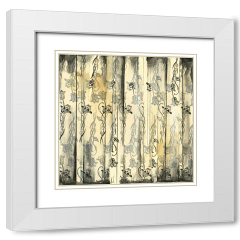 Aged Elegance III White Modern Wood Framed Art Print with Double Matting by Goldberger, Jennifer