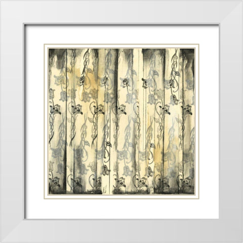 Aged Elegance III White Modern Wood Framed Art Print with Double Matting by Goldberger, Jennifer