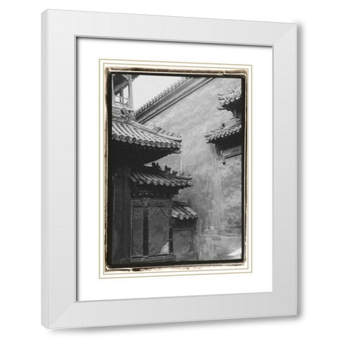 Old Beijing White Modern Wood Framed Art Print with Double Matting by DeNardo, Laura