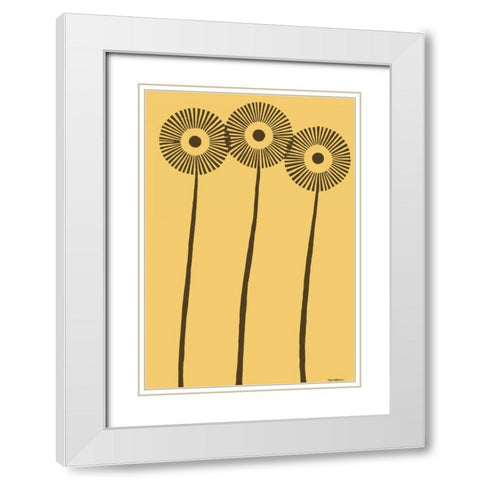 Dandy Dichromatics I White Modern Wood Framed Art Print with Double Matting by Lam, Vanna
