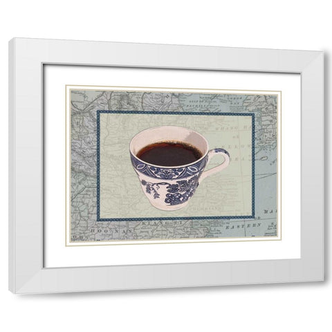 International Cup II White Modern Wood Framed Art Print with Double Matting by Vision Studio