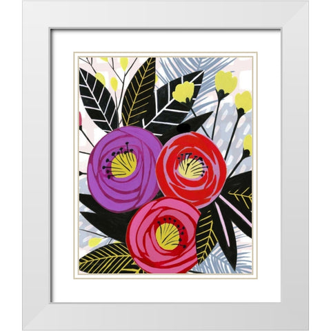 Sunkissed Silhouette I White Modern Wood Framed Art Print with Double Matting by Vision Studio