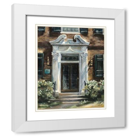 Custom Monument Avenue White Modern Wood Framed Art Print with Double Matting by Meagher, Megan