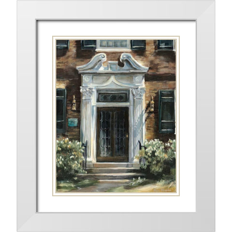 Custom Monument Avenue White Modern Wood Framed Art Print with Double Matting by Meagher, Megan