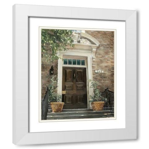 Custom Grove Avenue White Modern Wood Framed Art Print with Double Matting by Meagher, Megan