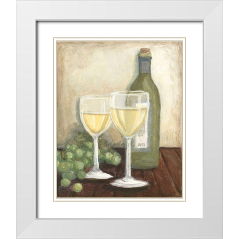 Chardonnay White Modern Wood Framed Art Print with Double Matting by Meagher, Megan