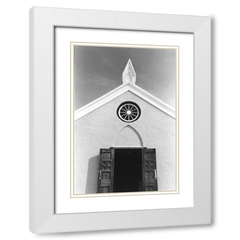 Bermuda Architecture I White Modern Wood Framed Art Print with Double Matting by DeNardo, Laura