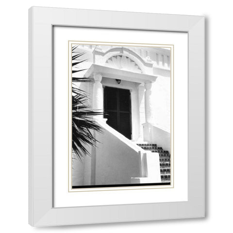 Bermuda Architecture II White Modern Wood Framed Art Print with Double Matting by DeNardo, Laura