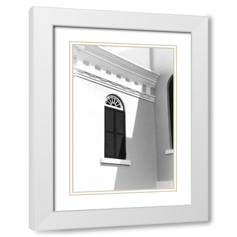 Bermuda Architecture III White Modern Wood Framed Art Print with Double Matting by DeNardo, Laura