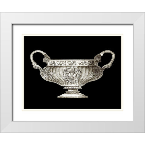 Small Garden Antiquities I (AH) White Modern Wood Framed Art Print with Double Matting by Vision Studio