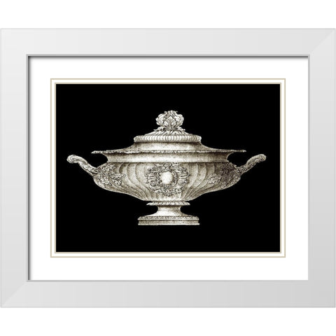 Small Garden Antiquities II (AH) White Modern Wood Framed Art Print with Double Matting by Vision Studio