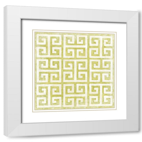 Small Modern Symmetry IX White Modern Wood Framed Art Print with Double Matting by Zarris, Chariklia