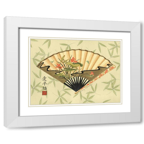 Art of the Geisha I White Modern Wood Framed Art Print with Double Matting by Slocum, Nancy