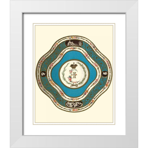 Sevres Porcelain II White Modern Wood Framed Art Print with Double Matting by Garnier