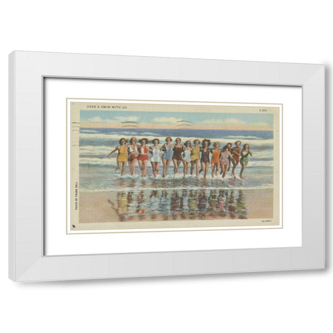 Atlantic City, NJ- II White Modern Wood Framed Art Print with Double Matting by Unknown