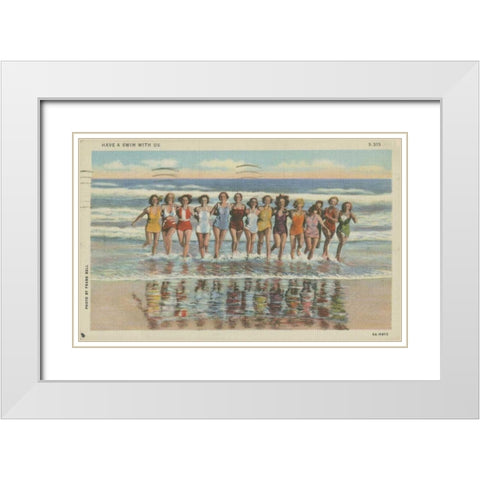 Atlantic City, NJ- II White Modern Wood Framed Art Print with Double Matting by Unknown