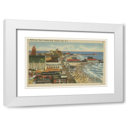 Atlantic City, NJ- III White Modern Wood Framed Art Print with Double Matting by Unknown