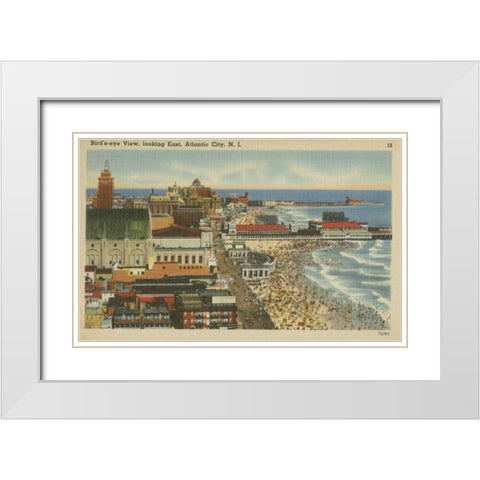 Atlantic City, NJ- III White Modern Wood Framed Art Print with Double Matting by Unknown