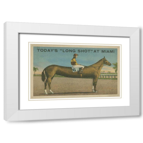 Long Shot White Modern Wood Framed Art Print with Double Matting by Unknown