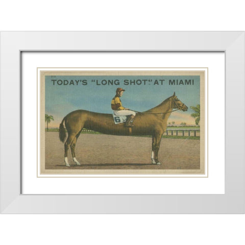 Long Shot White Modern Wood Framed Art Print with Double Matting by Unknown