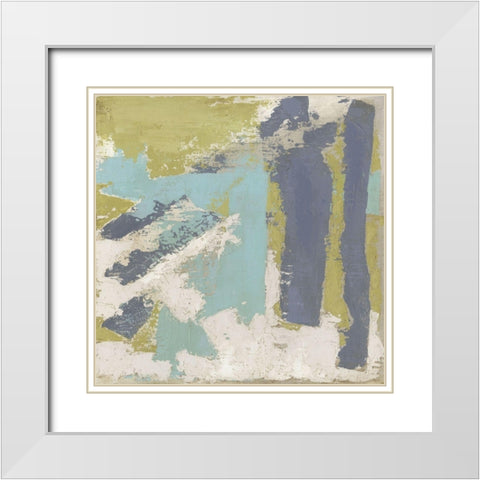 Chelsea Abstract II White Modern Wood Framed Art Print with Double Matting by Meagher, Megan
