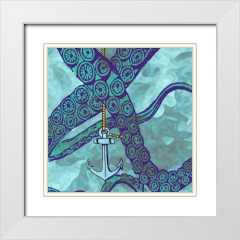 Misadventure IV White Modern Wood Framed Art Print with Double Matting by Ludwig, Alicia