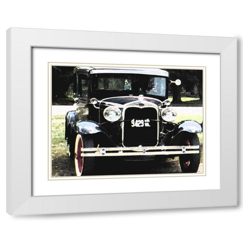Joy Ride II White Modern Wood Framed Art Print with Double Matting by Ilosky, Pam
