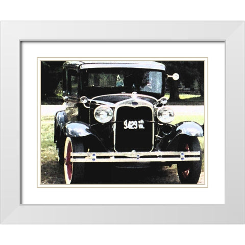 Joy Ride II White Modern Wood Framed Art Print with Double Matting by Ilosky, Pam