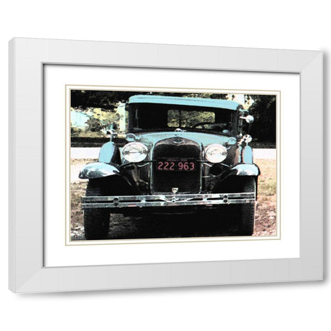 Joy Ride III White Modern Wood Framed Art Print with Double Matting by Ilosky, Pam