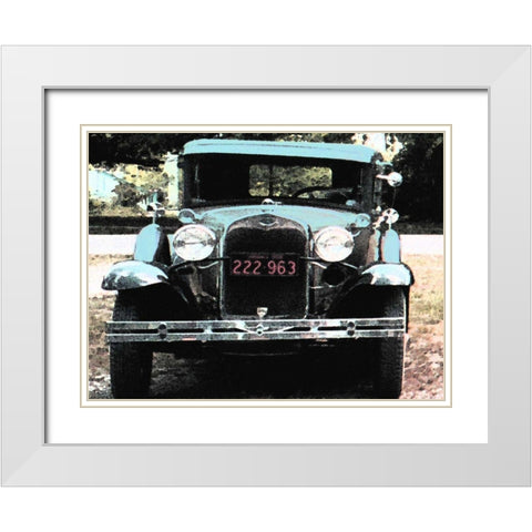 Joy Ride III White Modern Wood Framed Art Print with Double Matting by Ilosky, Pam