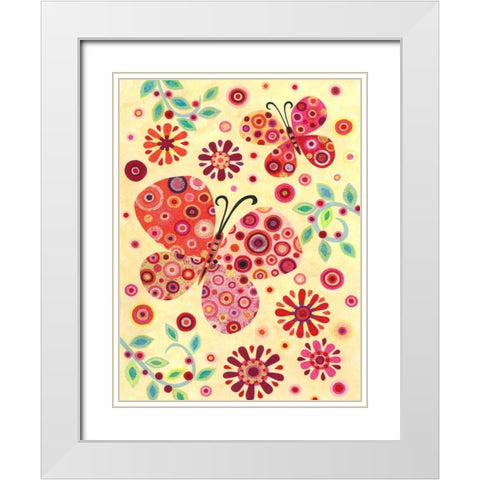 Breezy Day White Modern Wood Framed Art Print with Double Matting by Conway, Kim