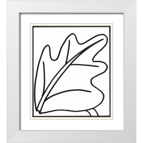 Sprout II White Modern Wood Framed Art Print with Double Matting by Stramel, Renee W.