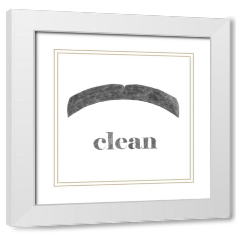 Clean White Modern Wood Framed Art Print with Double Matting by Johnson, Jason