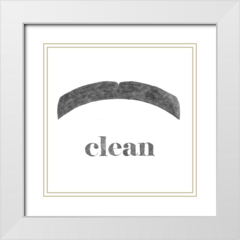Clean White Modern Wood Framed Art Print with Double Matting by Johnson, Jason