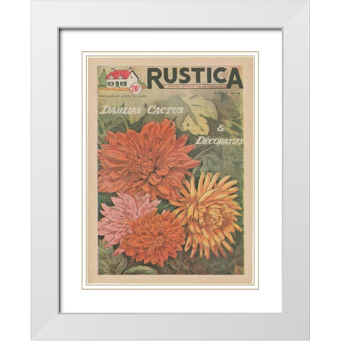 Plantez Des Decoratifs White Modern Wood Framed Art Print with Double Matting by Unknown