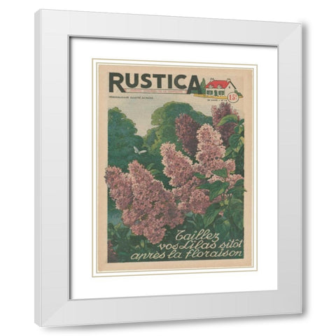 Plantez Des Lilacs White Modern Wood Framed Art Print with Double Matting by Unknown