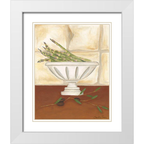 Tuscan Harvest IV White Modern Wood Framed Art Print with Double Matting by Zarris, Chariklia