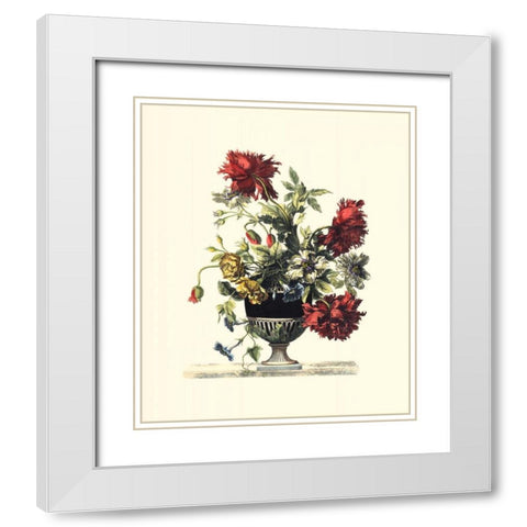 Flowers for June II White Modern Wood Framed Art Print with Double Matting by Baptiste, Giovanni