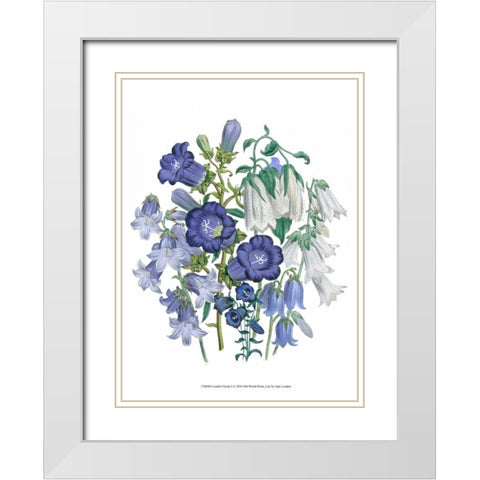 Loudon Florals I White Modern Wood Framed Art Print with Double Matting by Loudon, Jane